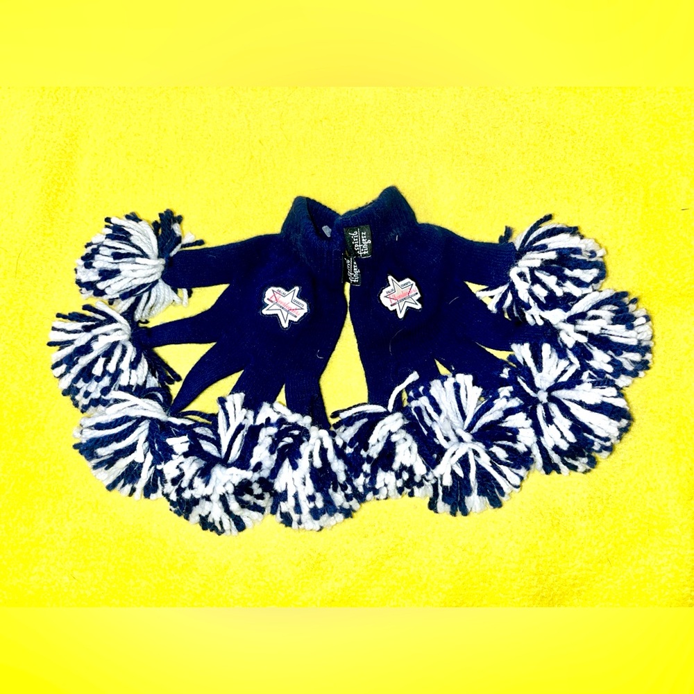 NFL Dallas Cowboys Spirit Fingers POM POM Gloves women’s one size